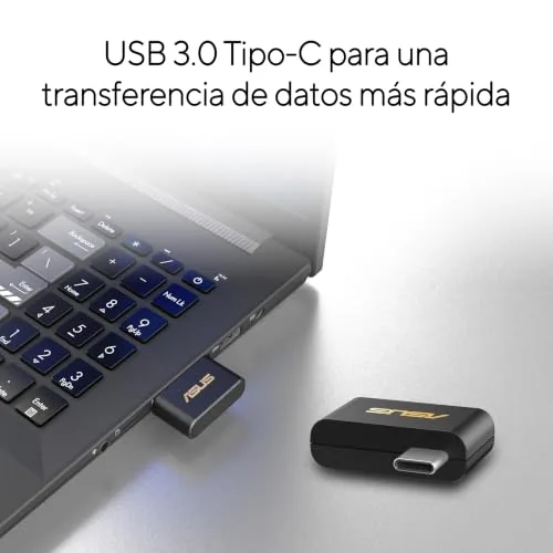 ASUS ▫️ USB-BE93 Mini - Adaptador USB Mini Wi-Fi 7 BE6500 de banda tripla 5
