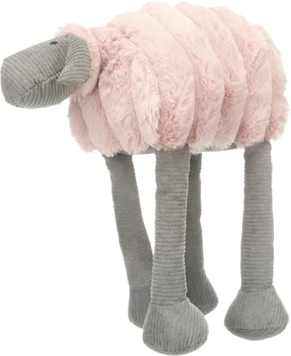 Flamingo ▫️ Brinquedos para Cães - Ovelha Ribola deitada, cor-de-rosa - Pelúcia macia com veludo canelado - com apito - 15 x 28 x 30 cm 2
