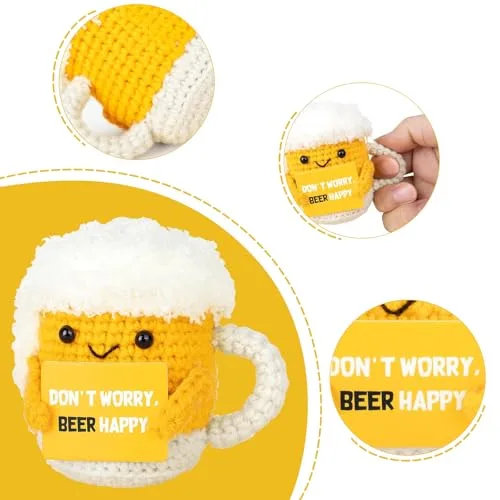 MUYAPAY ▫️ Peluches personalizados com desenho de caneca de cerveja, macios e adoráveis 3