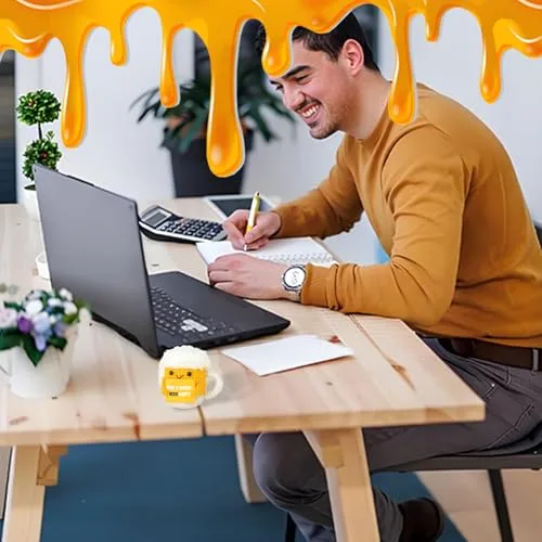 MUYAPAY ▫️ Peluches personalizados com desenho de caneca de cerveja, macios e adoráveis 4