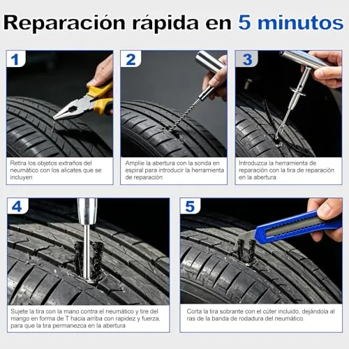 THCTYRP ▫️ Kit de reparação de pneus de 68 peças, universal 6