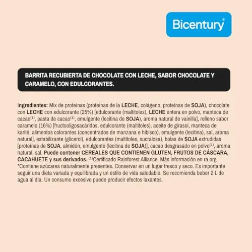 Bicentury ▫️ Barras Proteicas Choco Brownie 20 g de proteína | Embalagem de 12 barras | Sem açúcares adicionados | Rico em fibra | Snack fitness rico em proteínas 3