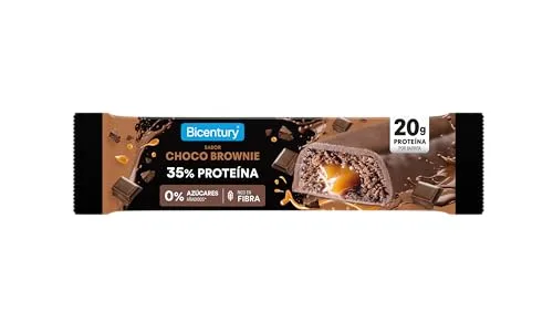 Bicentury ▫️ Barras Proteicas Choco Brownie 20 g de proteína | Embalagem de 12 barras | Sem açúcares adicionados | Rico em fibra | Snack fitness rico em proteínas 4