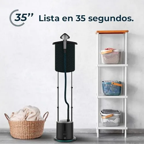 Cecotec ▫️ Centro de Engomagem Vertical IronHero 2000 Vertical Station. 2000, Tabuleiro com 3 posições (25º, 90º e 180º), Vapor contínuo 47 g/min, Aquecimento em 35 segundos, 5 programas, Reservatório de 1,7 L 4