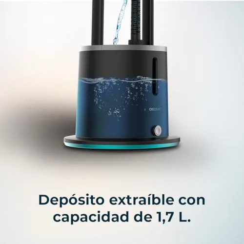 Cecotec ▫️ Centro de Engomagem Vertical IronHero 2000 Vertical Station. 2000, Tabuleiro com 3 posições (25º, 90º e 180º), Vapor contínuo 47 g/min, Aquecimento em 35 segundos, 5 programas, Reservatório de 1,7 L 5