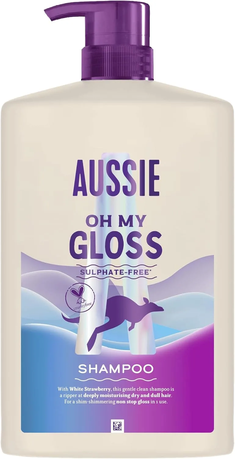 Aussie ▫️ Oh My Gloss Champô Sem Sulfatos, Brilho Intenso, 1 L