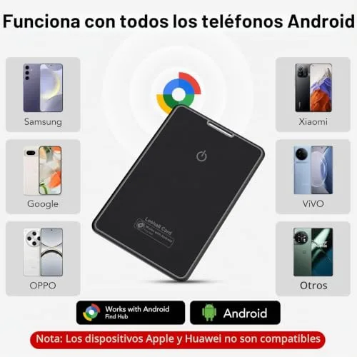 Ajblg ▫️ 2026 Bluetooth 5.4 (apenas Android) Cartão de Rastreador Inteligente para Carteira, Conjunto de 2, 2,5 mm 2