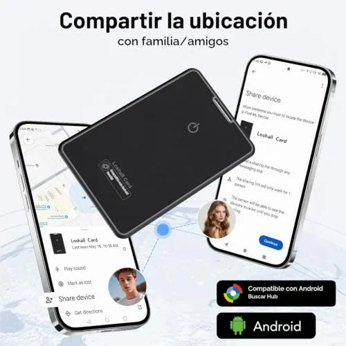 Ajblg ▫️ 2026 Bluetooth 5.4 (apenas Android) Cartão de Rastreador Inteligente para Carteira, Conjunto de 2, 2,5 mm 6