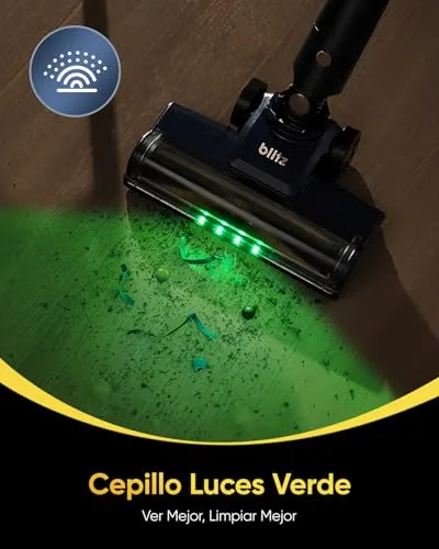 Vexilar ▫️ Aspirador sem fio V12 58 kPa/50 min, aspirador sem fio fácil de manusear, bateria removível, leve, acessórios multifuncionais, aspirador tipo vassoura para pisos/tapetes/pêlos de animais de estimação/carro 3