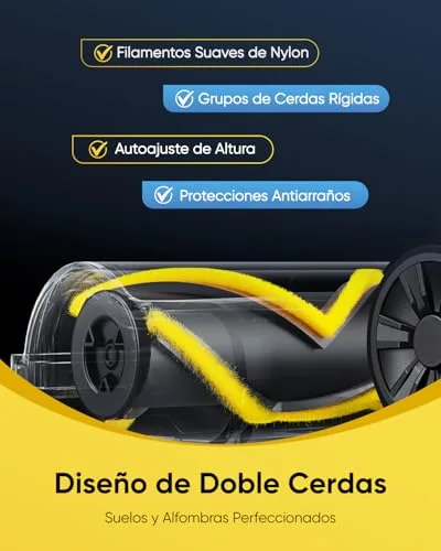 Vexilar ▫️ Aspirador sem fio V12 58 kPa/50 min, aspirador sem fio fácil de manusear, bateria removível, leve, acessórios multifuncionais, aspirador tipo vassoura para pisos/tapetes/pêlos de animais de estimação/carro 6