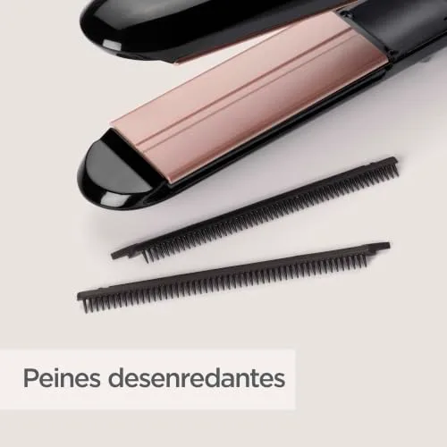 BaByliss ▫️ Steam Smooth - Alisador de cabelo, preto 4