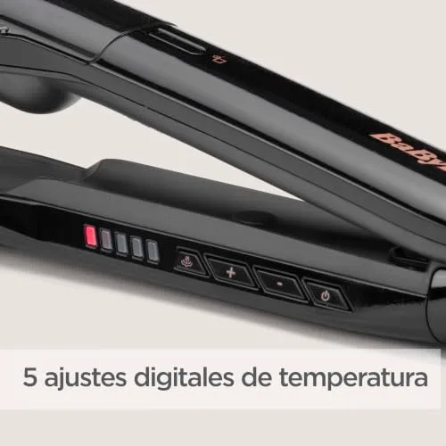 BaByliss ▫️ Steam Smooth - Alisador de cabelo, preto 5