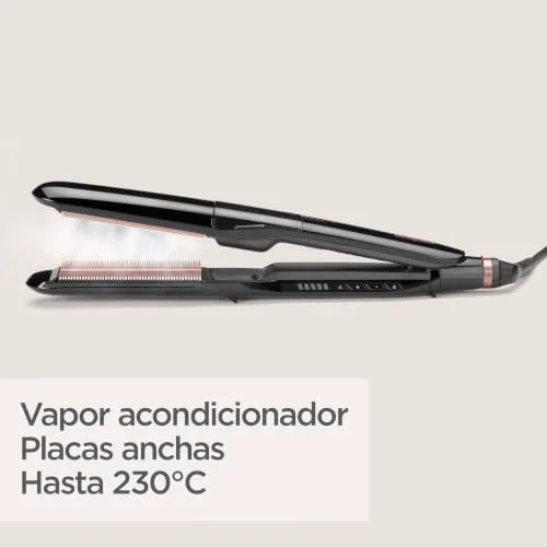 BaByliss ▫️ Steam Smooth - Alisador de cabelo, preto 6