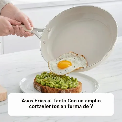KitchenAid ▫️ Panela de alumínio com revestimento cerâmico antiaderente e tampa de vidro, 24 cm/4,91 L, sem PFAS 6