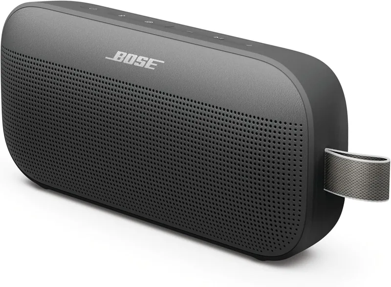 Bose ▫️ Altifalante Bluetooth portátil SoundLink Flex SE (2.ª geração), pequeno altifalante sem fios portátil para exterior com áudio Hi-Fi, até 12 horas de autonomia da bateria, à prova de água e poeira, preto
