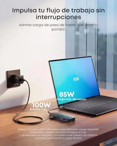 Anker ▫️ Nano Hub USB-C 8 em 1 – Adaptador Tipo C Multiportas 6