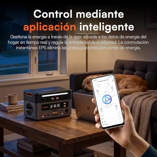 Voltark ▫️ Gerador solar de 3600 W, estação de energia portátil de 2160 Wh, carregamento rápido em 1 hora, bateria LiFePO4, UPS, 14 portas, aplicação, estação de energia para campismo, caravana, casa, PowerMax 3600PE 5