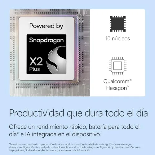 Microsoft ▫️ Surface Pro, 13" | Snapdragon X2 Plus | 16 GB de RAM, 512 GB de SSD 4