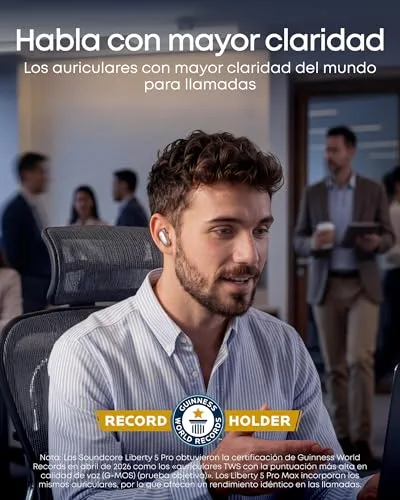 Soundcore ▫️ Anker Liberty 5 Pro: Auscultadores sem fios Bluetooth com IA 4
