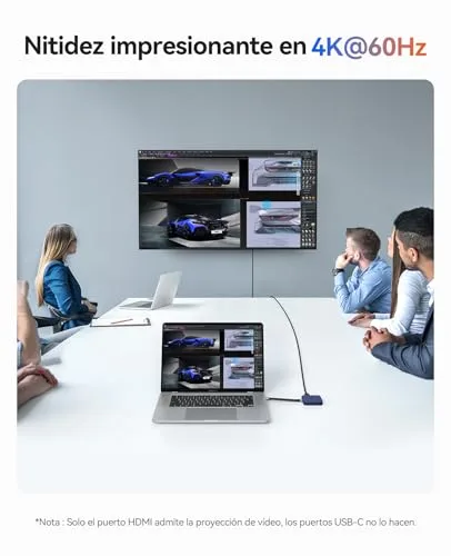 ORICO ▫️ Conexão Magnética USB-C, Caixa para SSD M.2 2230 NVMe, Estação de Acoplamento 8 em 1 com HDMI 4K a 60 Hz, PD 100 W, USB-A 10 Gbps, SD/TF, Áudio. Hub USB-C e estação de acoplamento para iPhone MG7 6