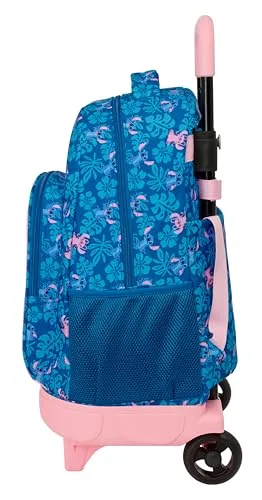 Safta ▫️ STITCH LILO - Mochila grande com rodas, compacta, removível, ideal para crianças de várias idades, confortável e versátil, de qualidade e resistente, 33x22x45 cm 3