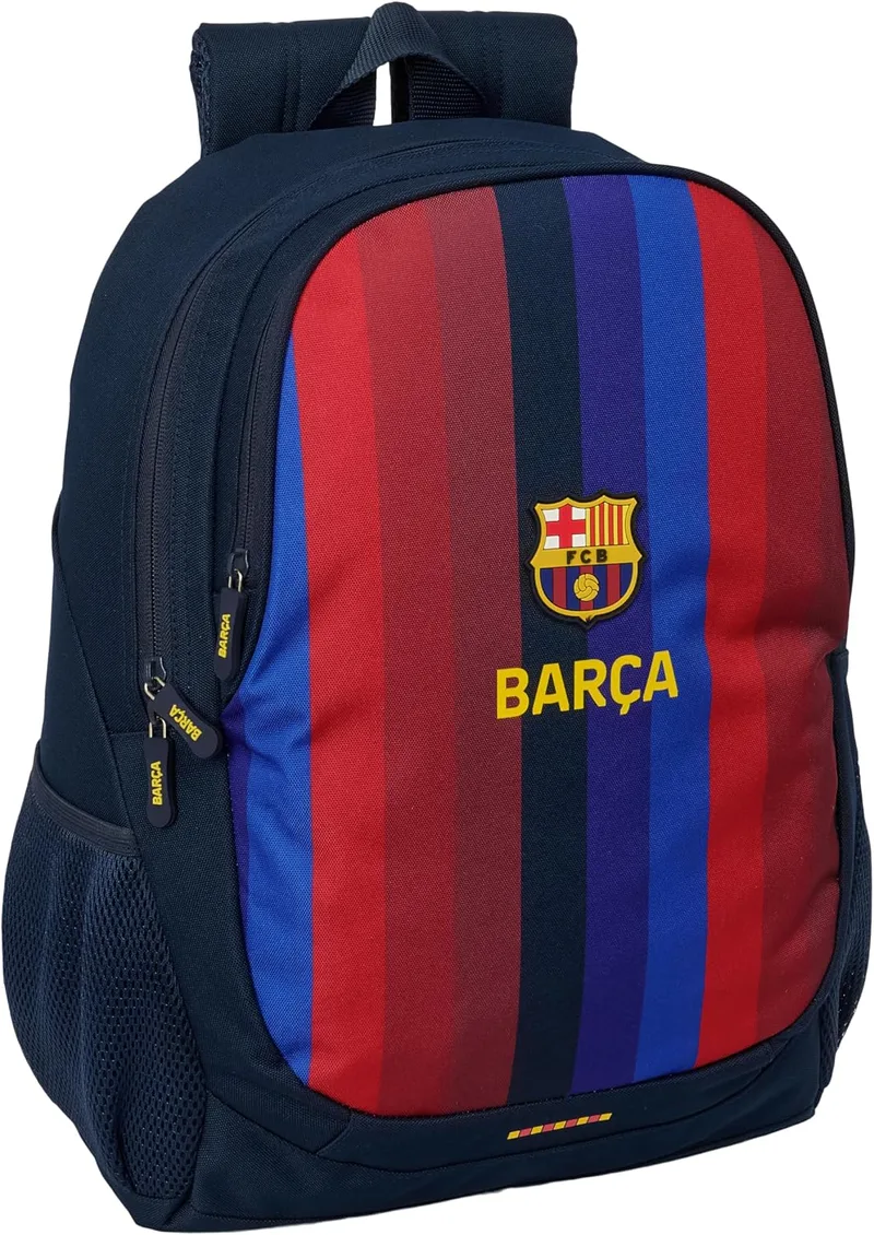 Safta ▫️ F.C. BARCELONA 1.º EQUIPAMENTO 26/27 - Mochila escolar infantil, ideal para crianças de várias idades, confortável e versátil, de qualidade e resistente, 32 x 16 x 44 cm
