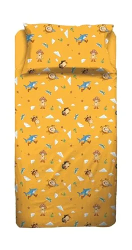 hermet ▫️ Jolly - Conjunto de lençóis para cama individual, com padrão de ténis, 100% algodão, lençol de cima + lençol de baixo + fronha 2
