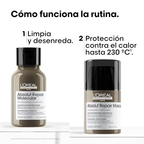 L'Oréal Professionnel Paris ▫️ Conjunto de viagem L'Oréal Professionnel Absolut Repair Molecular para cabelos danificados 5