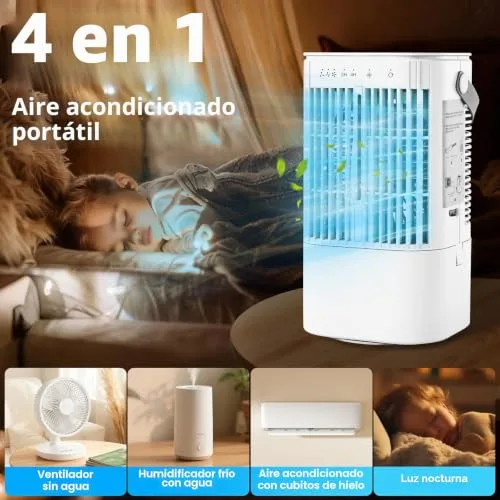 kswiown ▫️ Ventilador portátil com reservatório de água de 900 ml e temporizador de 2/4 h 2