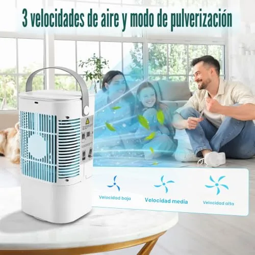 kswiown ▫️ Ventilador portátil com reservatório de água de 900 ml e temporizador de 2/4 h 3