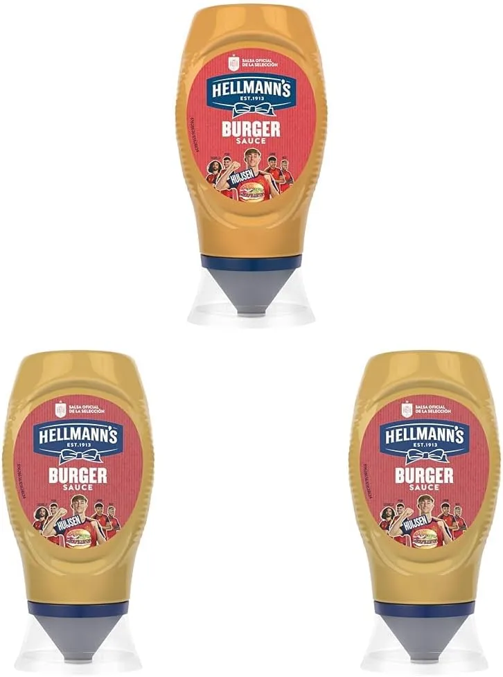 Hellmann's ▫️ Salsa Burger, 250 ml (Embalagem de 3)