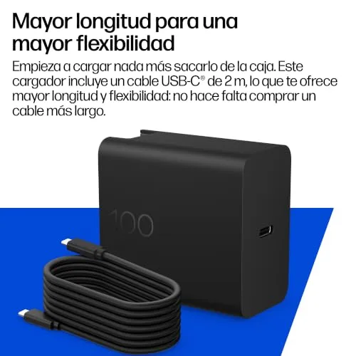 HP ▫️ Carregador de parede GAN USB-C de 100 W, Power Delivery (PD 3.0) 5