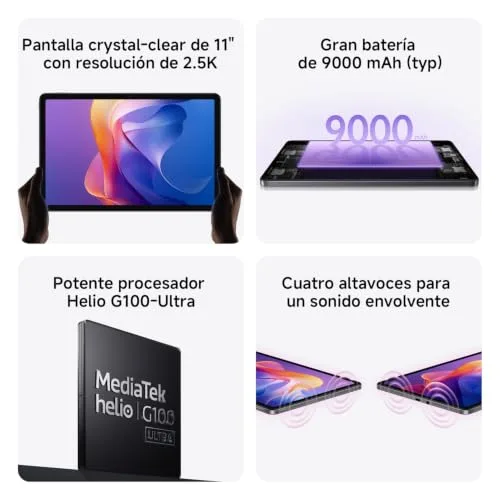 Xiaomi ▫️ REDMI Pad 2 4+256 GB, tablet de 11 polegadas, 2,5K, cinzento, bateria de 9000 mAh 2