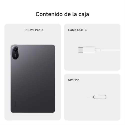 Xiaomi ▫️ REDMI Pad 2 4+256 GB, tablet de 11 polegadas, 2,5K, cinzento, bateria de 9000 mAh 3