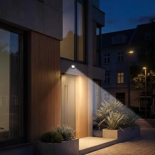 Briloner ▫️ Foco LED para exterior com luz branca neutra, 20 W, 1800 lm, orientável, IP65 resistente ao pó e à água, projetor LED para exterior, para jardim e garagem, 11 x 14,5 x 3 cm, preto 6