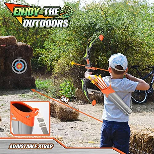 Toyokid ▫️ arco e flecha para crianças, brinquedo a partir dos 3, 4, 5, 6, 7, 8, 9, 10, 11 e 12 anos, brinquedo para crianças a partir dos 3 aos 6 anos, presente para meninas dos 3 aos 10 anos, jogos ao ar livre para crianças, tiro ao 3