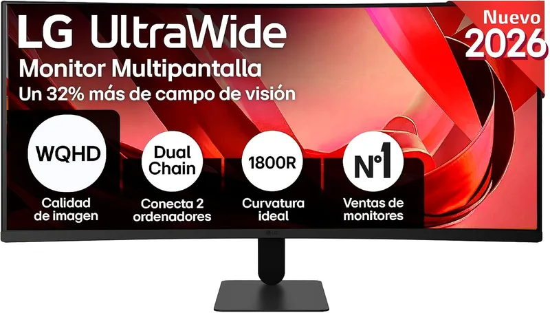 LG ▫️ Monitor UltraWide 34U601B-B - 34'', 21:9, VA, Preto