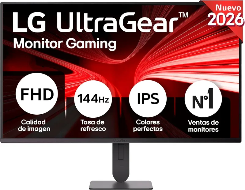 LG ▫️ 27G414B-B - Monitor de jogos Ultragear, 27", IPS, FHD (1920 x 1080), 16:9, 144 Hz, 1 ms, MBR G-Compatível com G-Sync, FreeSync, HDR10, Black Stabilizer, Ecrã plano, Inclinação/altura ajustáveis, Roxo acinzentado