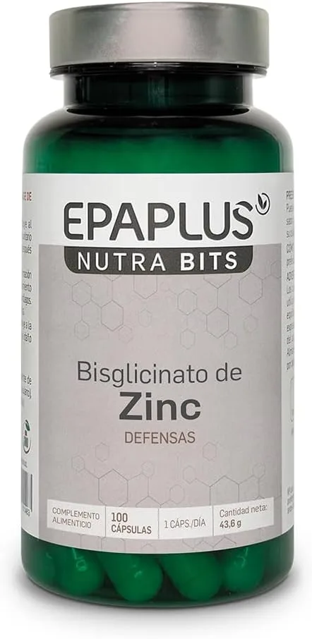 EPAPLUS ▫️ Bisglicinato de zinco 100 cápsulas de 15 mg Imunidade Alta absorção