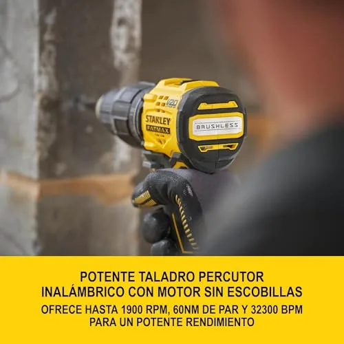 STANLEY ▫️ V20 Martelo perfurador sem escovas, SFMCD716D2T-QW 2