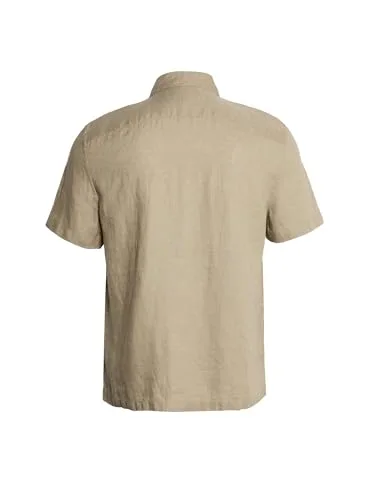 Marks & Spencer ▫️ Camisa de manga curta em linho puro para homem, corte normal, gola clássica, respirável 4