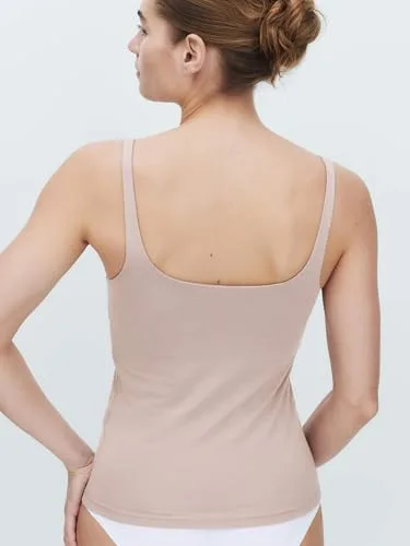 Marks & Spencer ▫️ Camisola de alças com sutiã Secret Support™, de gola redonda, para mulher, com elevado teor de algodão e elasticidade 4