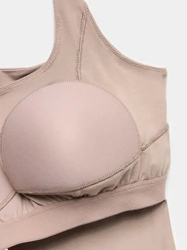 Marks & Spencer ▫️ Camisola de alças com sutiã Secret Support™, de gola redonda, para mulher, com elevado teor de algodão e elasticidade 6