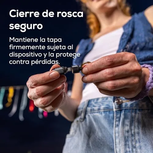 Beurer ▫️ BiteX Go Deep Black – Aparelho contra picadas de insetos para smartphone, tratamento de mordidas e picadas, alivia a comichão, para telemóveis Android e iPhone (USB-C), com luz 6