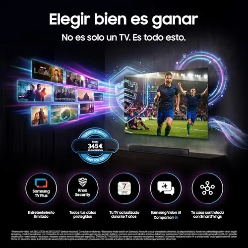 Samsung ▫️ TV Crystal 4K AI U7005H 43" Smart TV com IA 6
