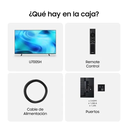 Samsung ▫️ TV Crystal 4K AI U7005H 43" Smart TV com IA 7