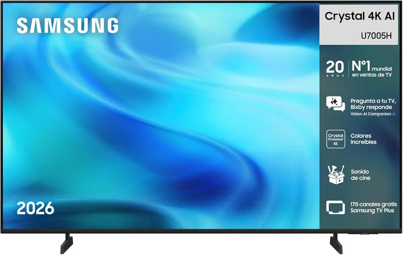 Samsung ▫️ TV Crystal 4K AI U7005H 43" Smart TV com IA