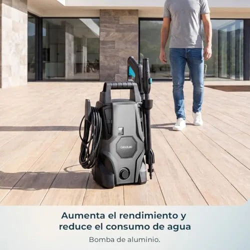 Cecotec ▫️ Máquina de Limpeza a Alta Pressão HydroBoost 1400 Essential Plus. 1400 W, pressão de 105 bar, para casa, jardim ou carro, caudal de 426 l/h, bomba em alumínio, raio de ação de 9 metros 6