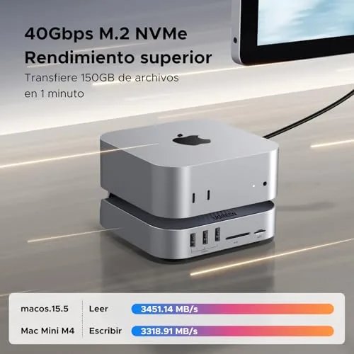 UGREEN ▫️ Estação de ligação USB 4.0 a 40 Gbps, compatível com o Mac Mini M4 e M4 Pro 3