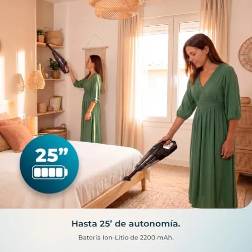 Cecotec ▫️ Aspirador de mão sem fio Conga Immortal Extremesuction 22,2 Animal Hand Neo. 150 W, bateria de 22,2 V, 10 kPa, depósito de 500 ml, filtro de alta eficiência, acessório para pêlos de animais 4